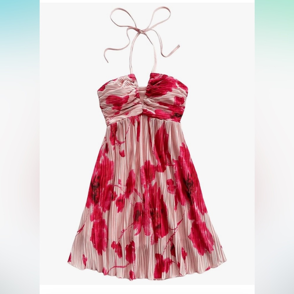 Floral women’s halter sundress